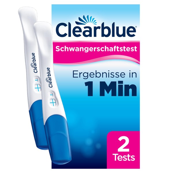 Clearblue Pregnancy Test Quick Detection Result within 1 Minute 2 Tests