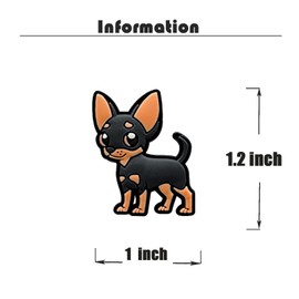 Newbloam Black Chihuahua Dog Shoe Charms;Black Chihuahua Charms for Clog Shoes Decoration Cute Puppy Pet Shoes Charm for Kids Adults Dog Lover, PVC Shoe Charm Accessories Decoration Gifts 4 Pcs