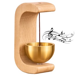 Artisan Shopkeepers Bell Doorbell for Door Opening, Magnetic Wood Wind Chime for Door Garden Restaurant Room