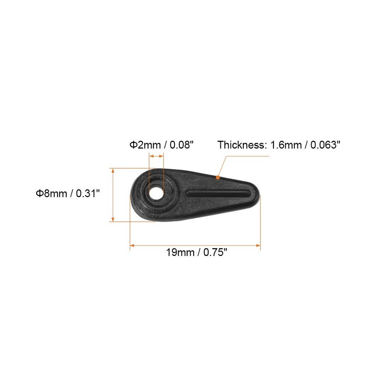 uxcell Frame Turn Button, 3/4" Plastic Indicator Shape with Screws