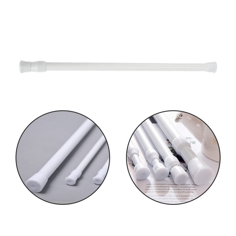 1pcs Telescopic Spring Tension Rod Extendable Curtain Rod Tension Rods,30-50cm