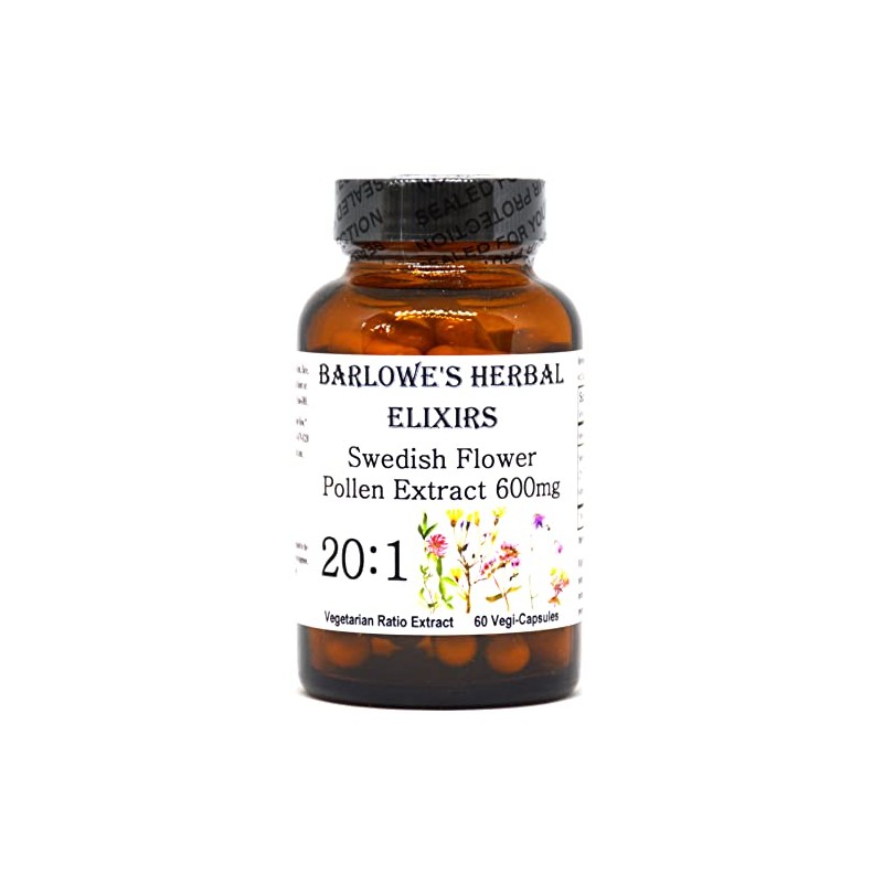 Barlowe's Herbal Elixirs Swedish Flower Pollen Extract Supplement | 20:1