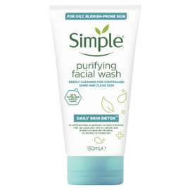 Simple Daily Skin Detox Purifying Facial Wash, 150ml