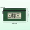 HAUTOCO 4 Pack Money Bag with Zipper 11x6.1 inch Money