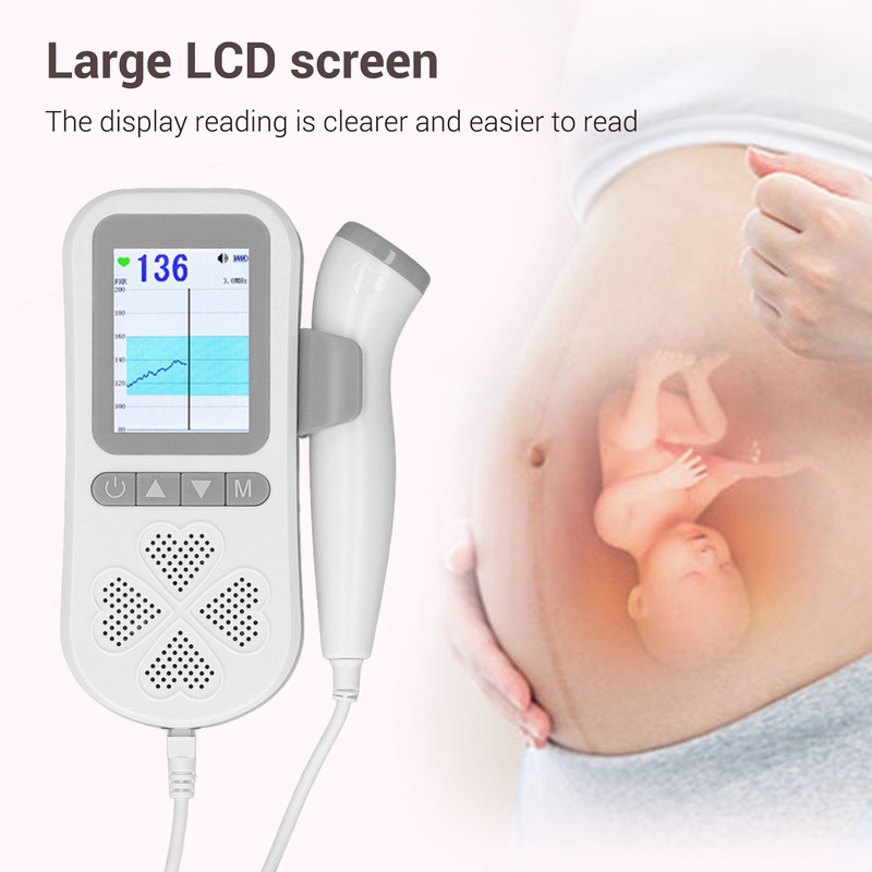 Fetal Heartbeat Monitor 3 Modes Accurate Measurement Noise Reduction Heart