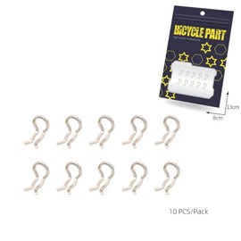 NELboNs Bicycle Brake Pads Cotter Pin Caliper Fixing Snap Ring Spring Clips Clamp Replacement for Bike Brake Axle Bolts Pins,10 PCS (Silver 1)