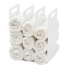 Yamazaki Home Tower Interlocking Towel Organizer - Bathroom Storage Shelf