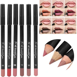 Delineador de Labios de 6 Uds, Lápiz Labial de Larga Duración, Lápiz Labial Profesional Resistente Al Agua Mate de Larga Duración, Cosméticos Pigmentados para Mujeres Y Niñas(conjunto 03)