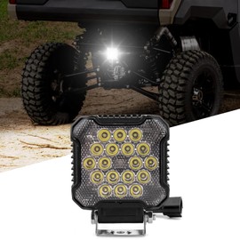 BARQUPO Backup Reverse Rear Lights 36W Automatic Plug & Play Reversing LED Light Compatible with Polaris Ranger XP Crew 1000 2018-2025, 4" x 3.85"