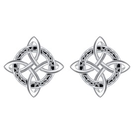 Micory Ohrringe Keltische Damen 925 Sterling Silber Ohrstecke für Schmuck Geschenke Damen Mama Freundin
