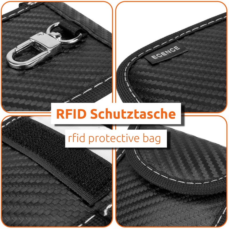 ECENCE 1 x RFID Car Key Case, Keyless Shielded Key