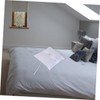 SHOWERORO Ceremony: 20x20cm Satin Ring Pillow Double Heart Buckle Wedding