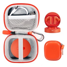 CaseSack Case for CMF Buds Pro Wireless Earbuds,Active Noise Cancellation to 45 dB (Orange)