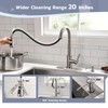 WEWE Kitchen Sink Faucet with Soap Dispenser, Lead-Free Kitchen Faucet