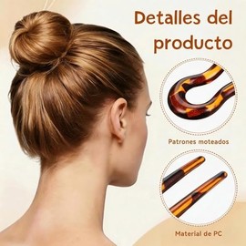 POPETPOP Horquillas Para El Cabello Francesas 3 Piezas En Forma De U Horquillas Para El Cabello Con Francés Pasadores Para El Vintage Palitos Para El Para Moños