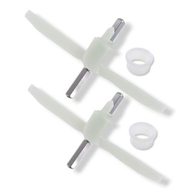 2 x DL-pro Drivers 155 mm for Bosch 630760 00630760 MUM5 MUMS MUMV MUZ5 HomeProfessional VeggieLove Continuous Shredder Blade for Food Processor