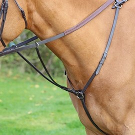 Shires Aviemore Hunt Weight Breastplate-Havana Cob