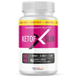 KetoFXSlim Capsules | Quality for Men and Women | with Natural Ingredients | 90 Capsules Contents per Tin 1x
