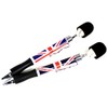 Soldier Head Pens - Set of 2 Union Jack Metal
