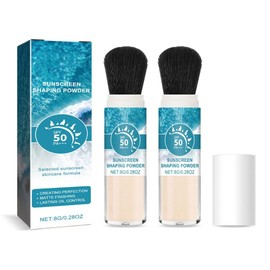 Ninnyi 2 Pcs SPF 50 Mineral Sunscreen, Mineral Magic Powder for Sun Protection & Oil Controlling