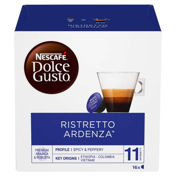 Nescafé Dolce Gusto Espresso Ristretto Ardenza, 3 Pack, Strong, 3