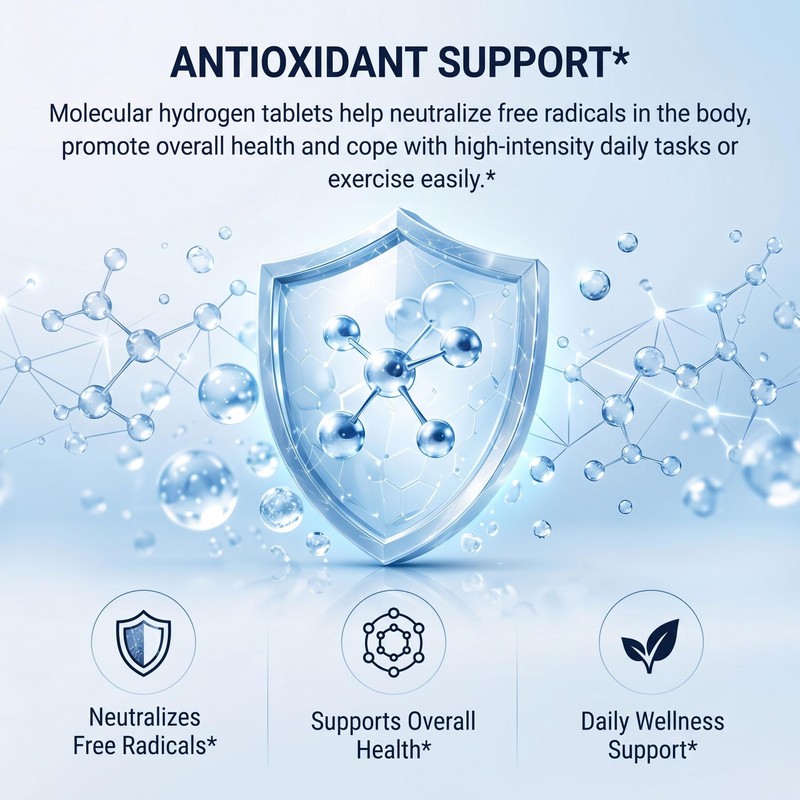 Hydrogen Tablets 120 Count, H2 Molecular Hydrogen Water Tablets with