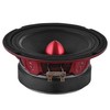 DS18 PRO-X6.4BM Loudspeaker - Pair of 6.5", Midrange, Red Aluminum