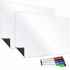 TMS Magnetic Fridge Whiteboard Set | Twin Pack with 2