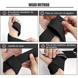 SKDK Correas de levantamiento de silicona antideslizante ,Straps Para Gym, Levantamiento de Pesas,muñequeras gym straps para gym mujer, hombres, levan