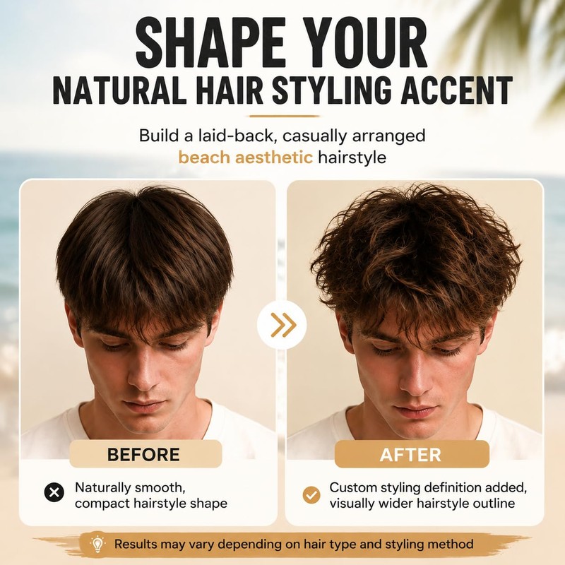 Men Keratin Sea Salt Spray, Volumizes Texturizes Lifts Curls &