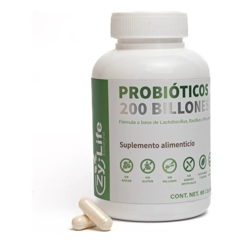 200 Billones Probióticos + Fibra |60 Caps Digestión Avanzada