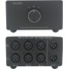 SOLUPEAK 3-Way XLR Stereo Audio Switch Box, Balanced Audio Converter,