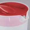 Rubbermaid Pitcher Classic 1 Gallon Clear Base, Red Lid