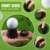 Foilswirl 8 Pcs Golf Tees Set, Plastic Golf Simulator Tees