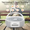 CD Player Boombox Cassette Player Combo with AM/FM Radio,Stereo Sound,Portable