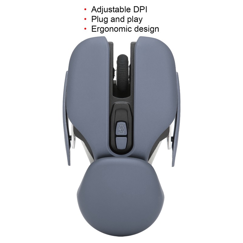 Ergonomic Wireless Mouse Inbuilt Battery Adjustable DPI Electroplating Process Integrated