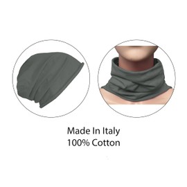 TMK 1215 Children's Hat and Scarf Set, Neck Warmer and Hat, 100% Cotton, darkgray