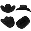 SAJUZEN Cowboy Hats for Women and Men with Wide Brim