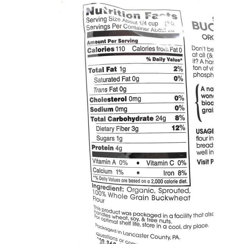 Pure Living Liv Organic Sprouted Buckwheat Flour - 24 oz