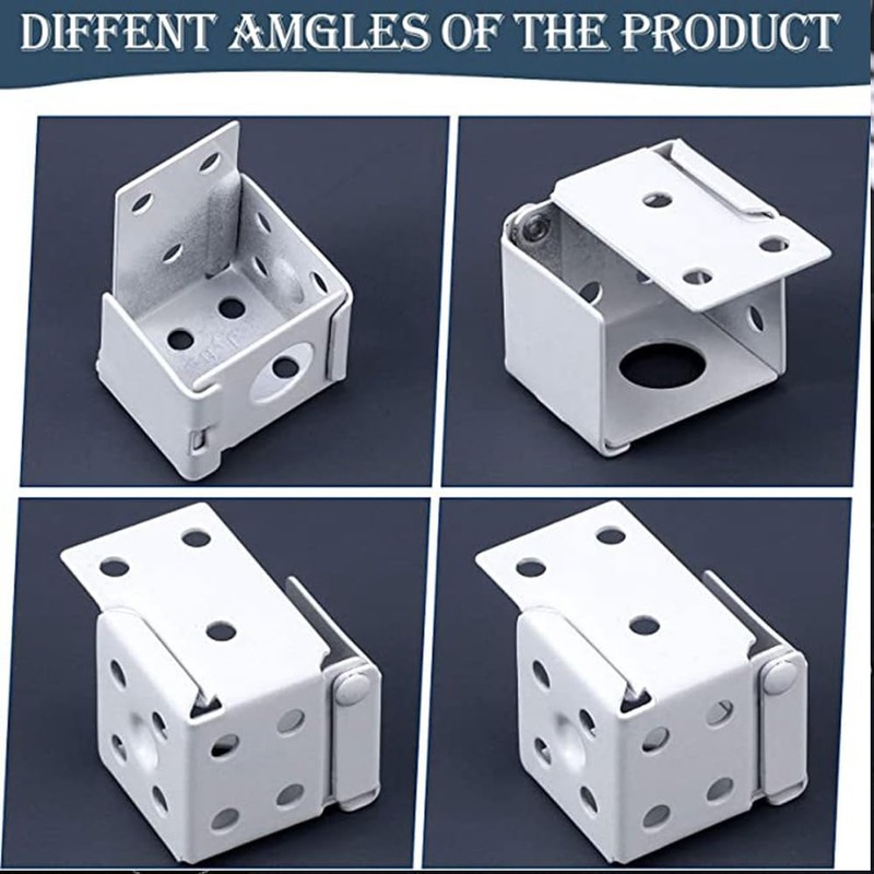 4 Pcs Venetian Blind Fittings, White Window Profile Box Mounting