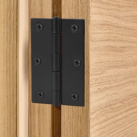 MABAHON 3PCS Door Hinges，75mm (3 Inch) Black Butt Hinges with 20PCS Hinge Screws for Outdoor and Internal Doors Home Furniture Wooden Door Hinge Thickened Folding Butt Hinges