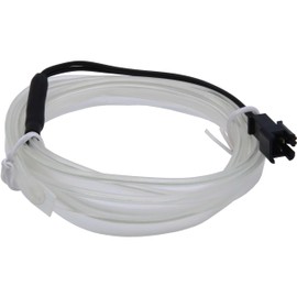 Recambo 4M EL Wire LED Ambient Lighting, 12 V Flexible Neon Light Strip, Interior Lighting for Car, Inverter Included, Waterproof Ambient Light for Cars, Ice Blue