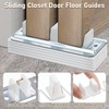 4 Pack Sliding Closet Door Floor Guides with Carpet Risers,