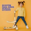 Scooter Patin Del Diablo 3 En 1 Musical Luces Para