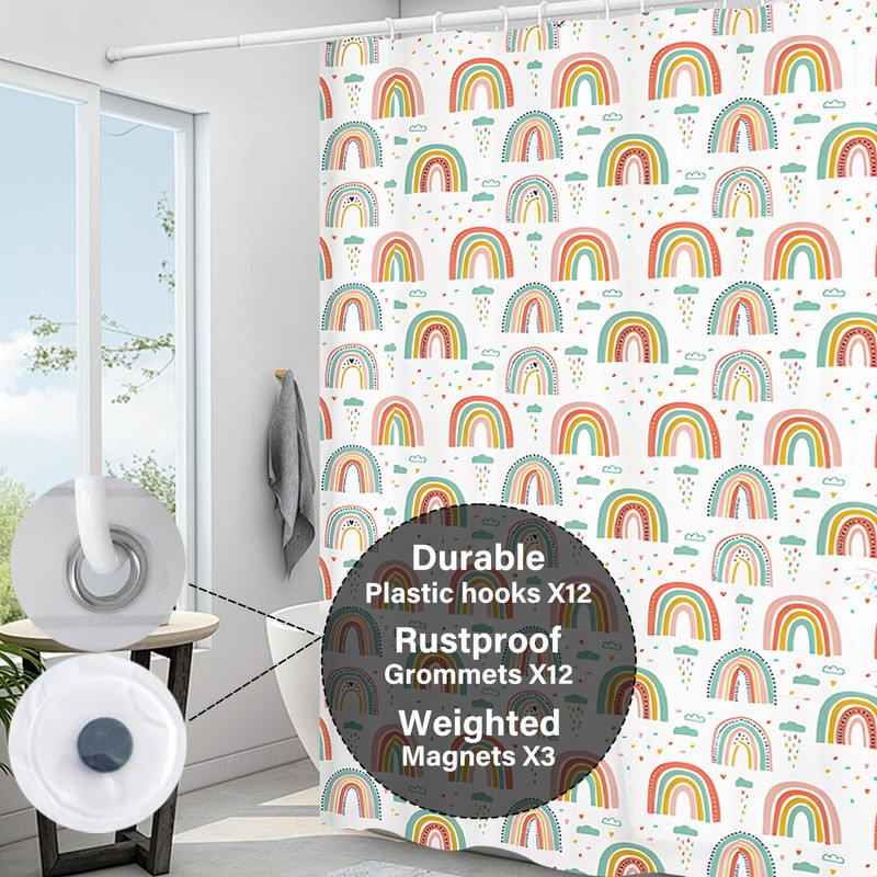 Myratts Plastic Shower Liner - Premium EVA 6G Shower Curtain