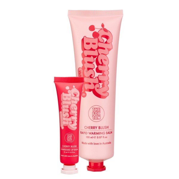 The Fox Tan Cherry Blush Bundle, Tanning Accelerator & Plumping