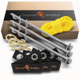 GROUNDGRABBA Tree Hugger Kit - Safeguarding The Health and Longevity of Your Trees with Ease - 3 Stake Kit