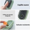 Cepillo para Zapatos Dispensador de Jabón 2 en 1 Multiusos
