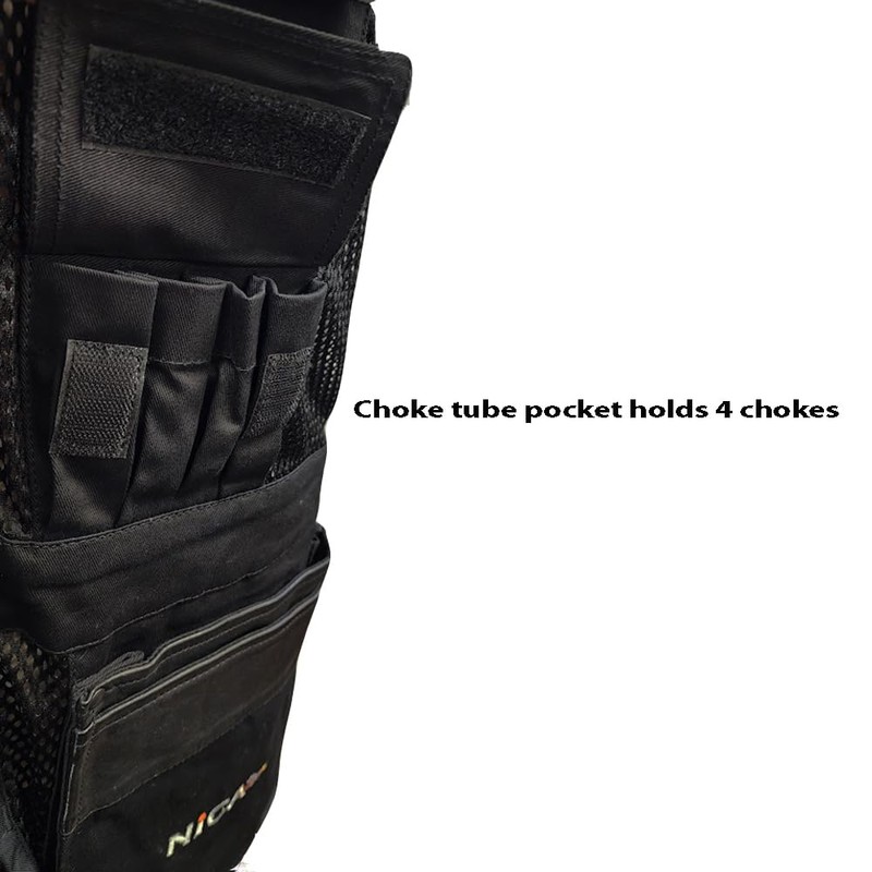 NICA Design6 2.0 Shooting Vest-Blackout-Right Hand (Black, Small)