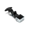 QWORK 4 Packs Rubber Hood Catch Flexible T-Handle Hasp Rubber